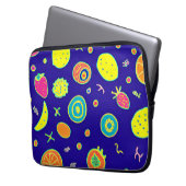 Ausdrucksfähiges Neon Fruit Artistry Pattern Laptopschutzhülle (Vorderseite Links)