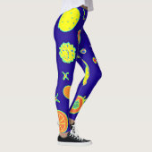 Ausdrucksfähiges Neon Fruit Artistry Pattern Leggings (Rechts)