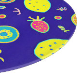 Ausdrucksfähiges Neon Fruit Artistry Pattern Schneidebrett (Ecke)
