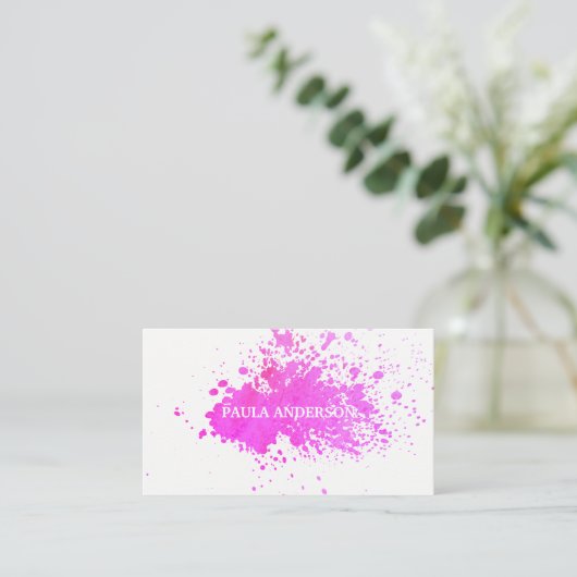 Ausdrucksfarbe Visitenkarte (Stehend Vorderseite)