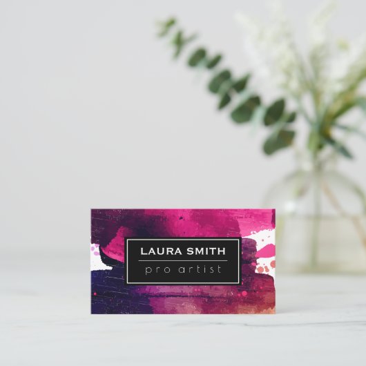 Ausdrucksfarbe Visitenkarte (Stehend Vorderseite)