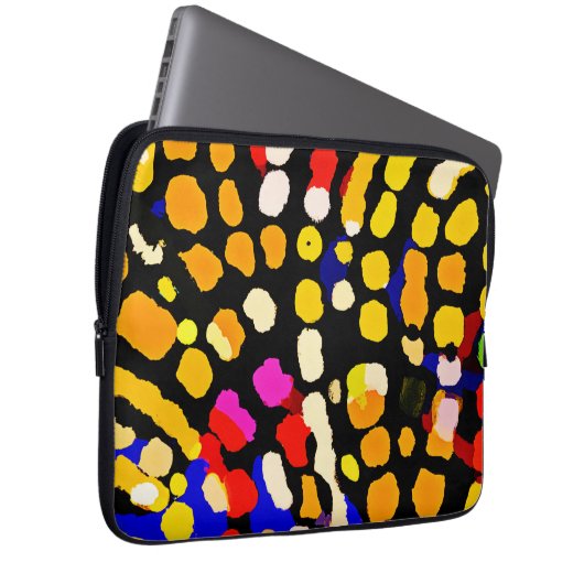 Ausdrucksfarben Laptopschutzhülle (Vorne Rechts)