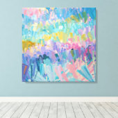 Ausdrucksfarbige Foliage Leinwanddruck (Insitu (Holzboden))