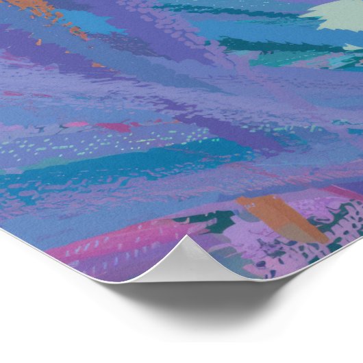 Ausdrucksfarbige Foliage Poster (Ecke)