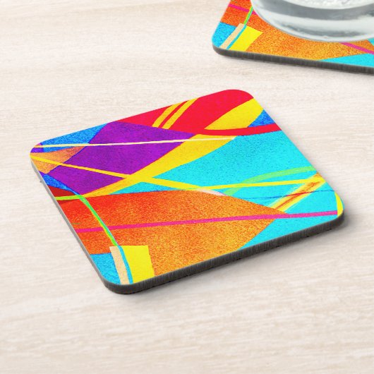 Ausdrucksfarbmuster Getränkeuntersetzer (Linke Seite)