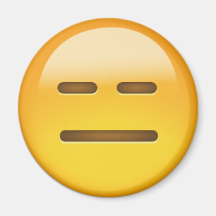 Ausdrucksloses Gesicht Emoji Magnet