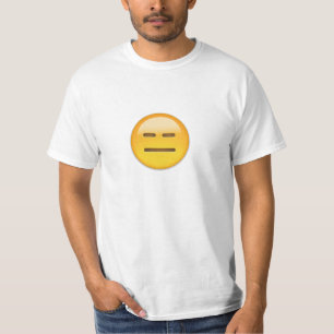 Ausdrucksloses Gesicht Emoji T-Shirt
