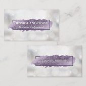 Ausdrucksschrift | Shimmer Bokeh Visitenkarte (Vorne/Hinten)