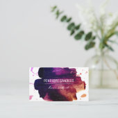 ausdrucksstark gebürstet visitenkarte (Stehend Vorderseite)