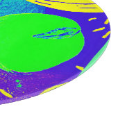 Ausdrucksstarke Frucht Neon Color Muster Art Schneidebrett (Ecke)