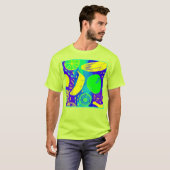 Ausdrucksstarke Frucht Neon Color Muster Art T-Shirt (Vorne ganz)