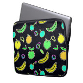 Ausdrucksstarke Fruchtsäfte Neon Artwork Laptopschutzhülle (Vorderseite Links)