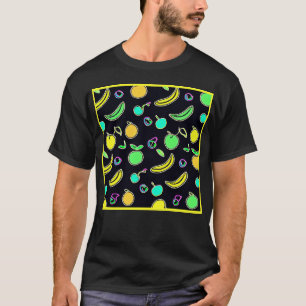 Ausdrucksstarke Fruchtsäfte Neon Artwork T-Shirt