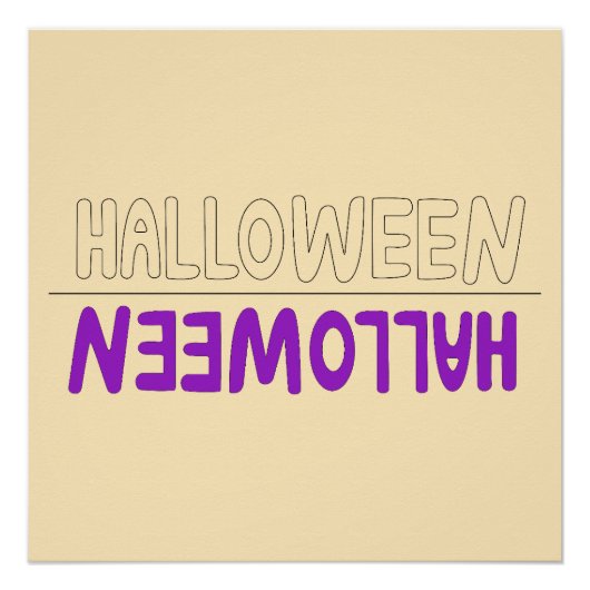 Ausdrucksstarke Halloween-Typografie mit Fall Vibe Poster (Vorderseite)