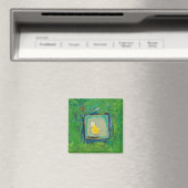 Ausdrucksstarke kleine Vögel - noch lernen - Spaß  Magnet (In Situ (Geschirrspüler))