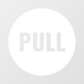 Ausdrucksstarke moderne White PULL Business Store  Fensteraufkleber (Blatt)