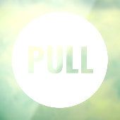 Ausdrucksstarke moderne White PULL Business Store Fensteraufkleber (Blatt 3)