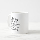 Ausdrucksstarke Tasse (Vorderseite Links)