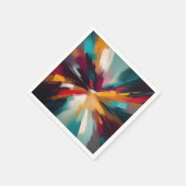 Ausdrucksstarker farbiger Pinselstrich Serviette (Ecke)