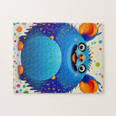 Ausdrucksstarkes abstraktes Tierkunstdesign bunt Puzzle (Horizontal)
