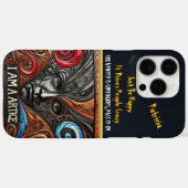 Ausdrucksstarkes Design mit Augen und Wirbel Case-Mate iPhone Hülle (Rückseite (Horizontal))