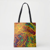 Ausdrucksstarkes, lebendiges Farbmuster Tasche (Vorderseite)