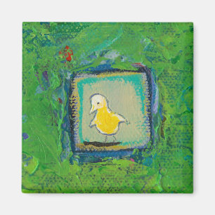 Ausdrucksvolle kleine Vögel - noch lernend - Magnet