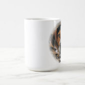 Ausdrucksvolle Treeing Wanderercoonhound-Tasse Kaffeetasse (Mittel)