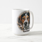 Ausdrucksvolle Treeing Wanderercoonhound-Tasse Kaffeetasse (VorderseiteRechts)