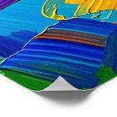 Ausdrucksvolles Plakat für die Wanddekoration abst (Ecke)