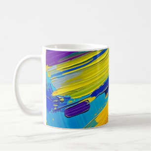 Ausdrucksvolles Plakat für die Wanddekoration abst Kaffeetasse