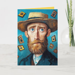 Ausdrucksvolles Portrait Bearded Man in Van Gogh S Einladung