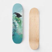 Auseinandergebautes Riss-Skateboard Skateboard (Vorderseite)