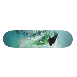 Auseinandergebautes Riss-Skateboard Skateboard