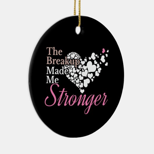 Auseinandersetzung hat mich stärker gemacht - Unte Keramik Ornament (Rechts)