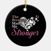 Auseinandersetzung hat mich stärker gemacht - Unte Keramik Ornament (Vorne)