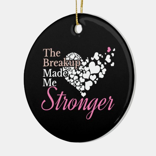 Auseinandersetzung hat mich stärker gemacht - Unte Keramik Ornament (Links)