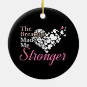 Auseinandersetzung hat mich stärker gemacht - Unte Keramik Ornament (Hinten)