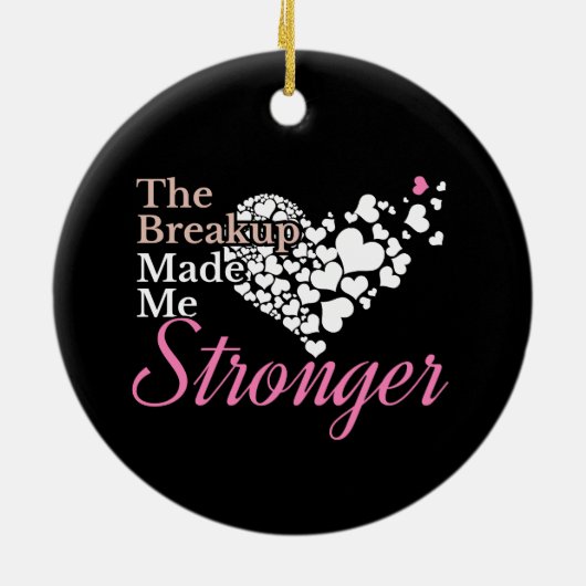 Auseinandersetzung hat mich stärker gemacht - Unte Keramik Ornament (Hinten)