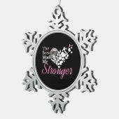 Auseinandersetzung hat mich stärker gemacht - Unte Schneeflocken Zinn-Ornament (Rechts)