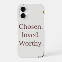 "Auserwählt Geliebt Würdig" iPhone-Hülle