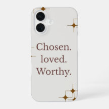 "Auserwählt Geliebt Würdig" iPhone-Hülle
