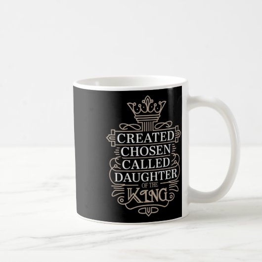 Auserwählte berufene Tochter des Königs Premium Kaffeetasse (Rechts)