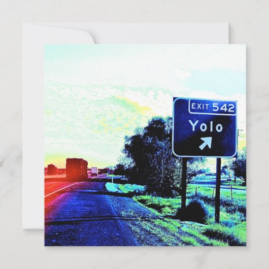 Ausfahrt 542 Yolo California (Vorderseite)