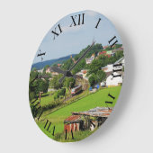 Ausfahrt aus Frankenberg Große Wanduhr (Winkel)