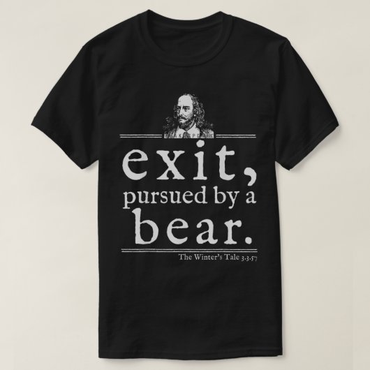 Ausfahrt Fortsetzung von Bear Shakespeare Shirt Bü (Design vorne)