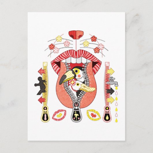 Ausfahrt Mouth Zipper und Eingang Postkarte (Vorderseite)