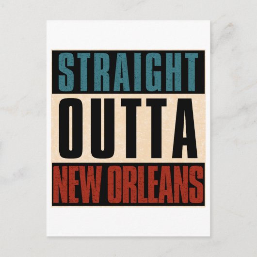 Ausfahrt New Orleans Postkarte (Vorderseite)