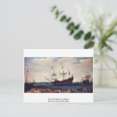 Ausfahrt Ostindiens Postkarte (Stehend Vorderseite)