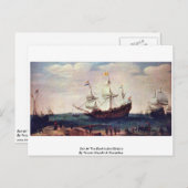 Ausfahrt Ostindiens Postkarte (Vorne/Hinten)